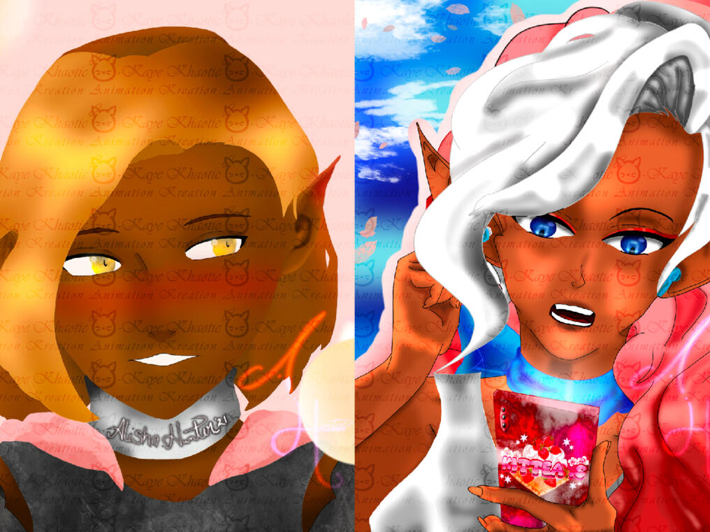 Artemis and Kittea Artemis and Kittea